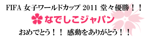 FIFA女子ワールドカップ2011堂々優勝!